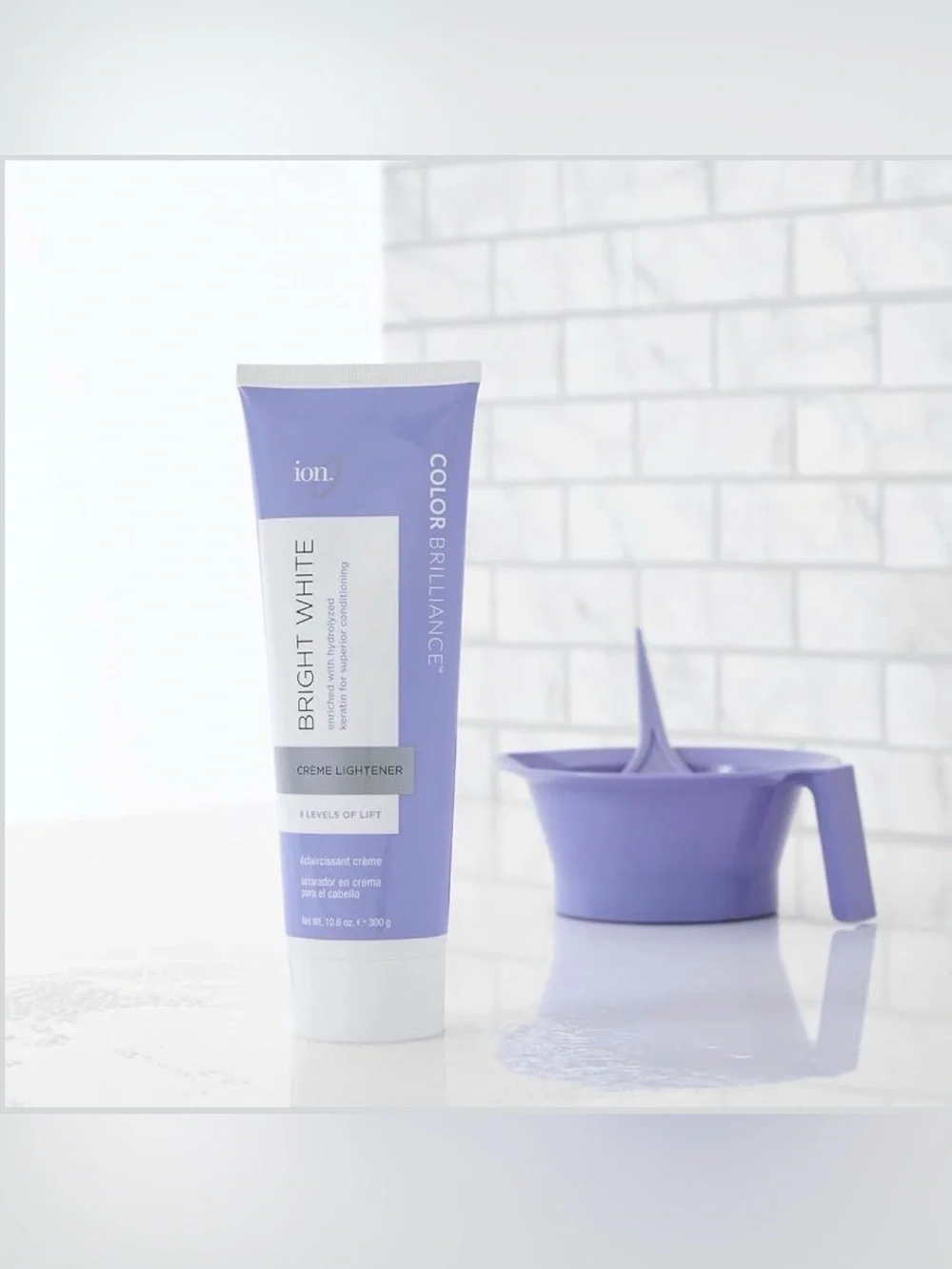 NEW ion Color Brilliance Bright White Creme Lightener - Lavender Tube 10.6 oz.
